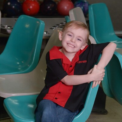 Kids Bowling Style Shirt Free Shipping Royal Blue and Red - Etsy