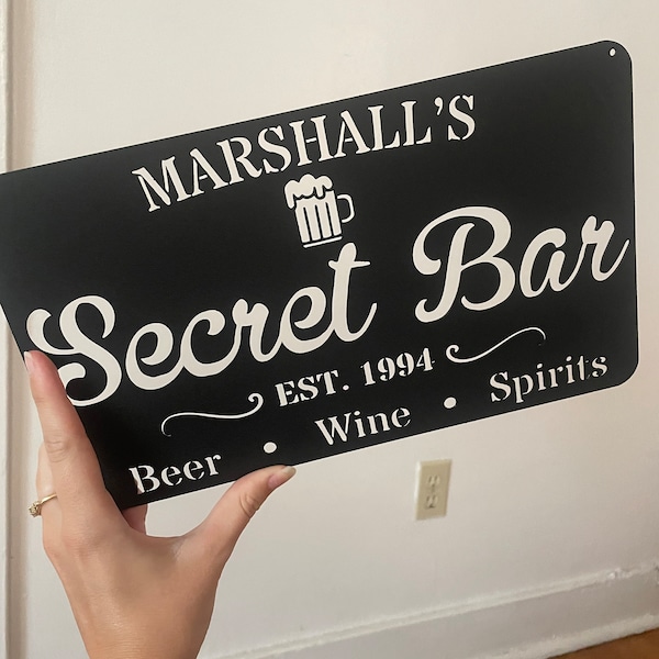 Personalized Backyard Pool Metal Sign / Outdoor Wall Decor / Metal Wall ...