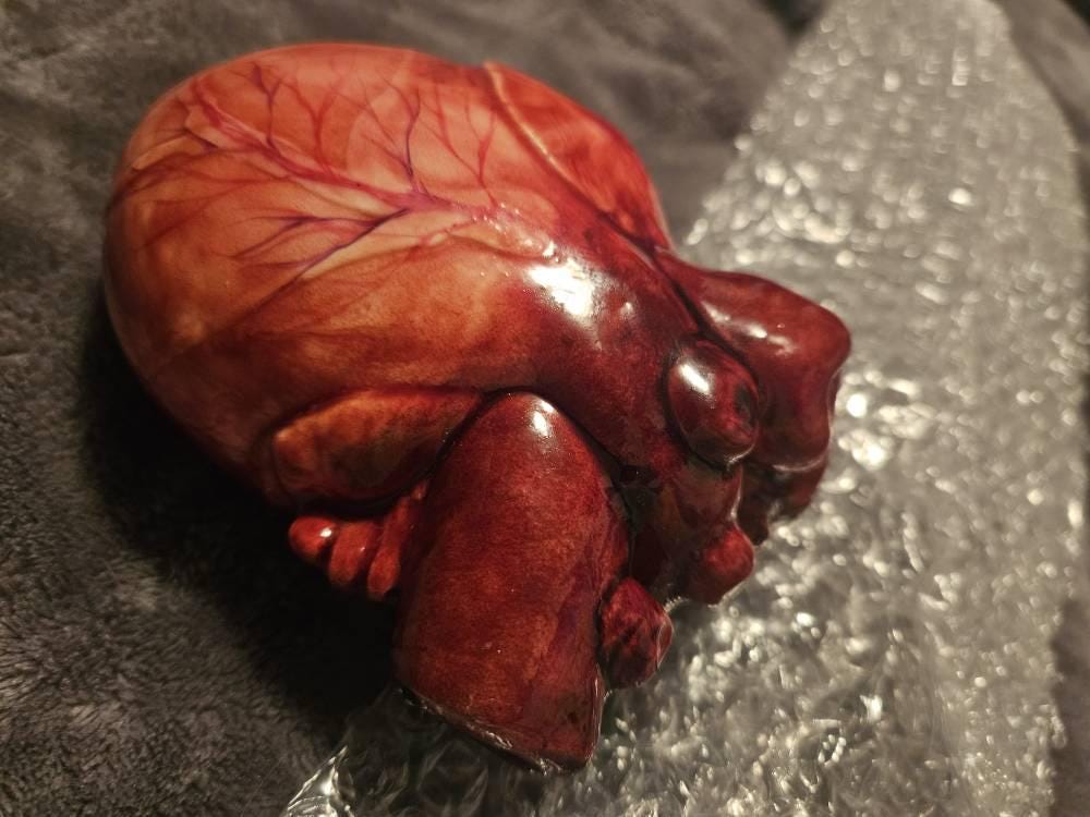 Life Size Human Heart,Handmade Heart,Realistic Heartc,Bloody Heart