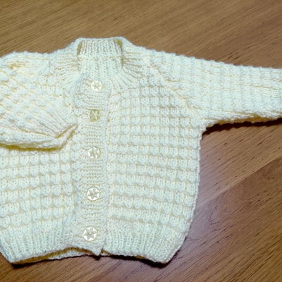 Babies Cardigans and Sweater Dk/double Knit Sizes: 12-22 Premature to 2 ...