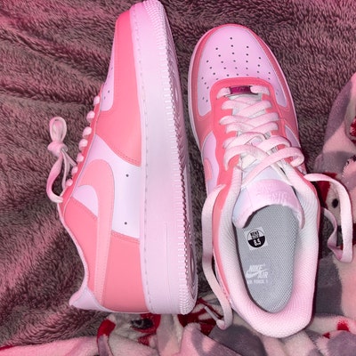 custom orange air force 1