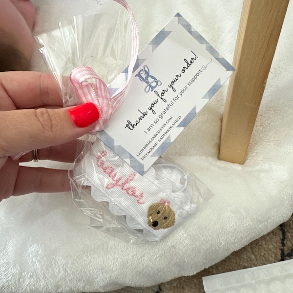 Monogrammed Pacifier Clip | Personalized Embroidered Paci Holder | Baby ...