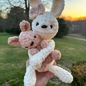 Junie and Bean Bunny CROCHET PATTERN - Etsy