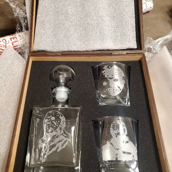 Whiskey Decanter Set, Personalized Glasses, Custom Whiskey Glass, Monogrammed Whiskey Glasses - Etsy