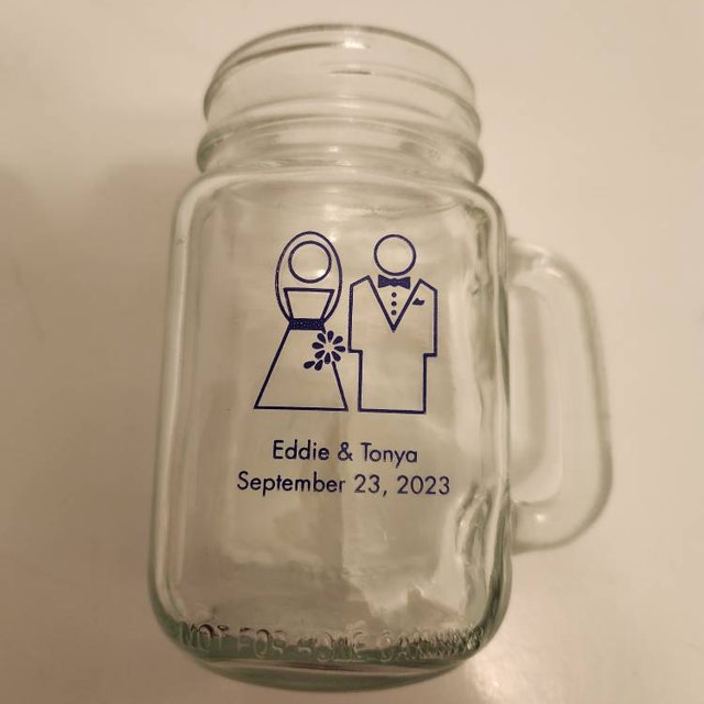 Wedding Party Cups Mason Jar Cup – Be Vocal Designs