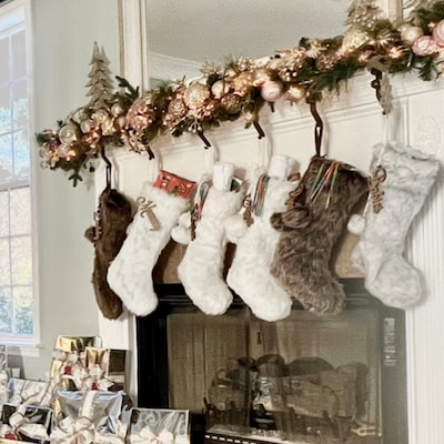 faux fur christmas stockings
