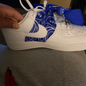 Blauwe Bandana Air Force 1 | Etsy België