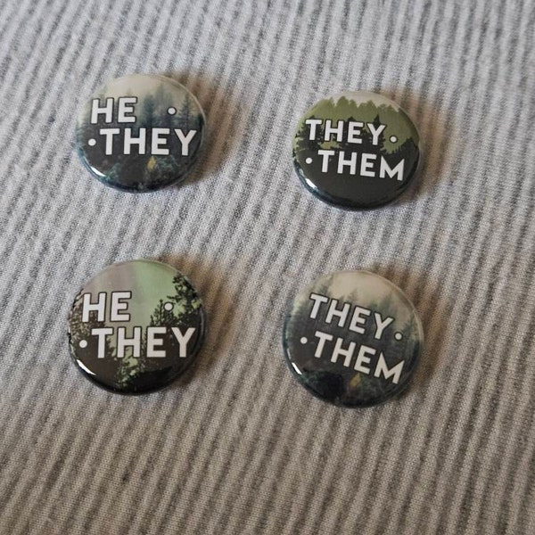 Nature Inspired Pronoun Bracelet | They/them, She/her, He/him, She/they ...