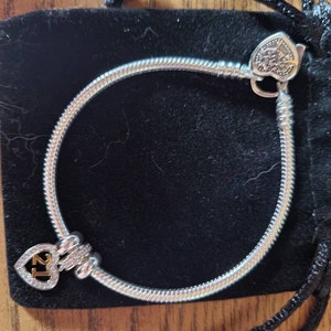 Love Heart Lock S925 Sterling Silver Bracelet Snake Chain - Etsy