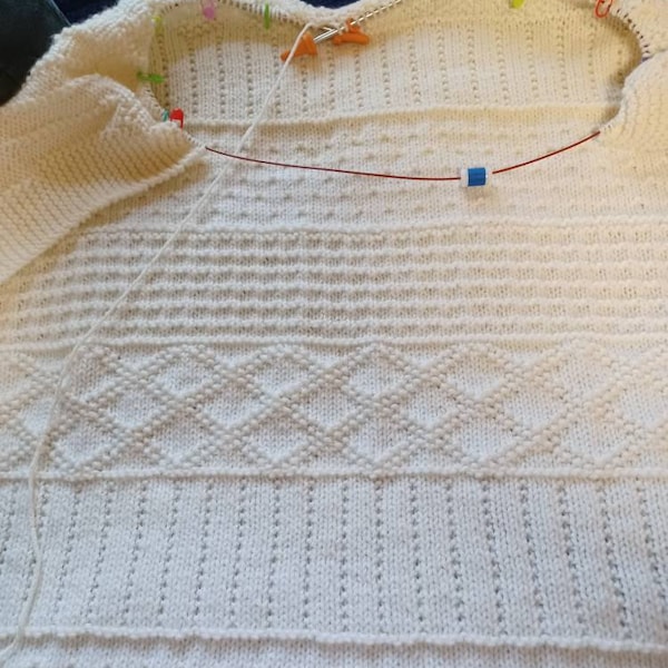 Knitting Pattern ~ Easy Sampler Baby Blanket in DK Yarn ~ ENGLISH ~ PDF ...