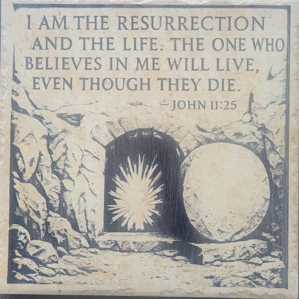 3D Illusion Resurrection Tomb PNG for Laser Engraving – John 11:25 ...