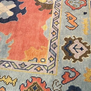 Elegant Contemporary Oushak Rug Soft Rust Accent 4x6, 5x8, 6x9, 8x10 ...