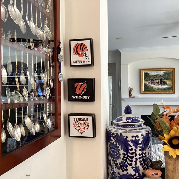 Wood Spring Blocks, Reversible Sign, Spring Decor, Spring Decoration ...