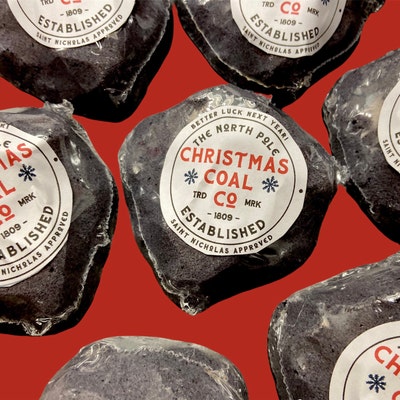 Printable Christmas Cookie Tag Merry Christmas Coal Company Coal ...