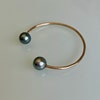 Freshwater Pearl Round Edison 11mm Cubic Zirconia Bangle