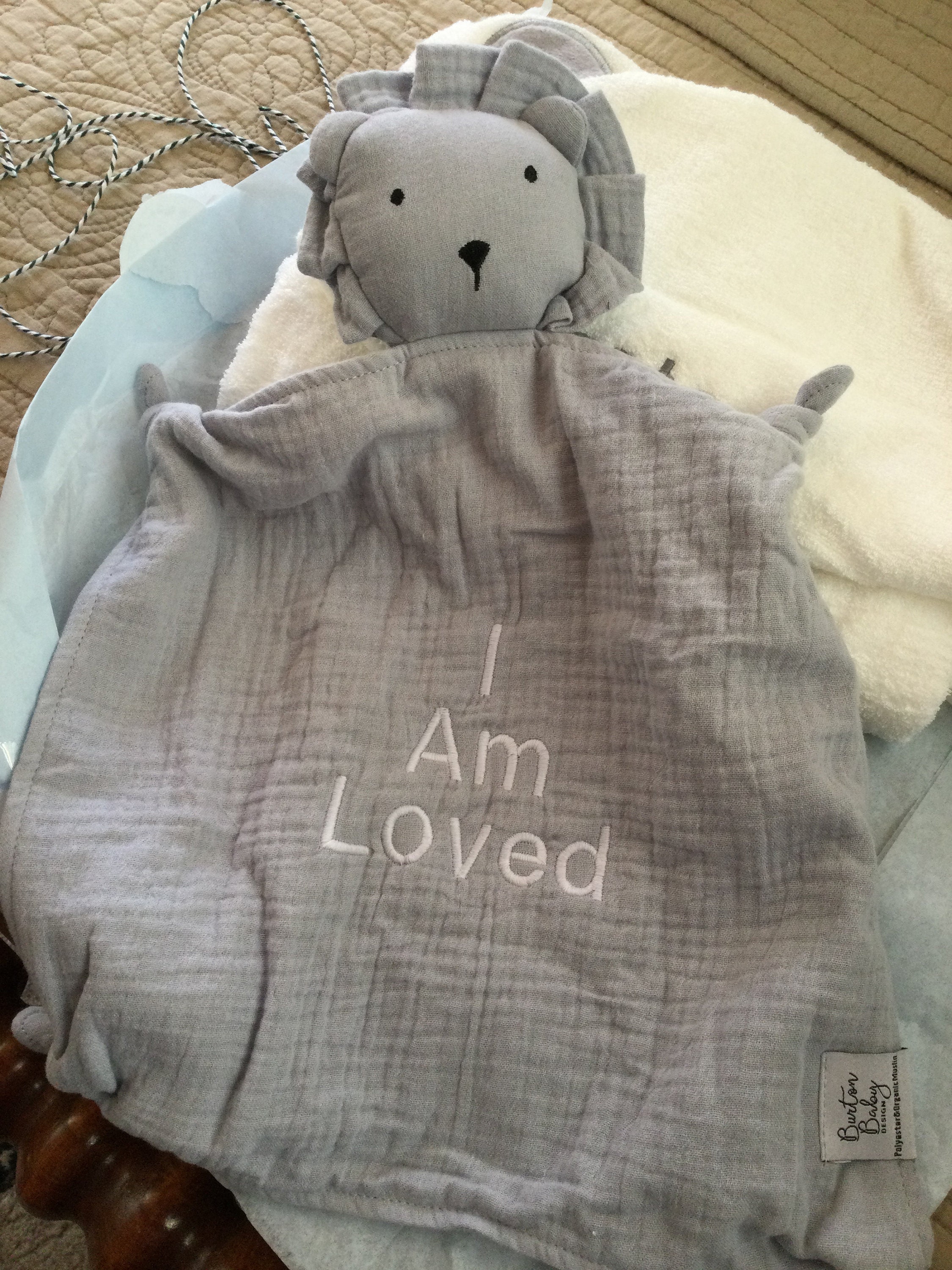 Personalized Baby Gift, Baby Stocking Stuffer, Lion Lovey, Baby Gifts, Baby Toys, Safari, Organic, Toddler Gift, Animal Lovey, Leo Baby Gift