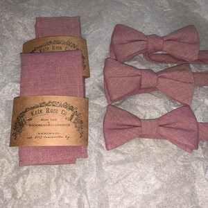 dusty blue tie set