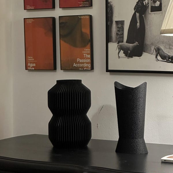 Picture of Minimalist 3D Printed Vase | HOURGLASS | Perfect for Fresh or Dried ...