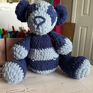 かぎ針編みのパンダ編みぐるみパターン | ジャングルの動物編み