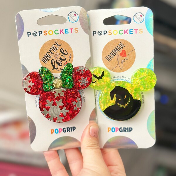 Christmas Mouse Popsocket*/keychain/badge Reel/magnet/christmas ...