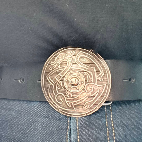 Jomungand Soild Bass Belt Buckle, Dagon Snake Belt