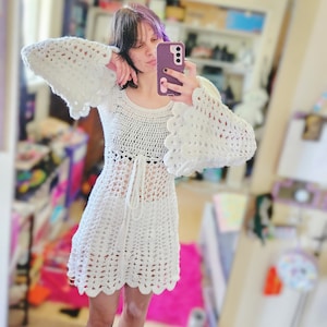 Crochet ** WITH VIDEO TUTORIAL** the Juliet Dress, Vintage Crochet, Retro Dress