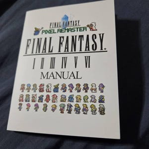 Final Fantasy Pixel Remaster Manual: Nintendo Switch FF 1-6 - Etsy