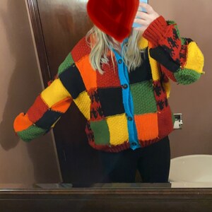 Colorful Jumper Cardigan | Etsy