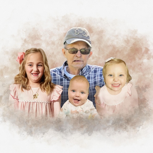 Family Tree Art Print Wall Art Canvas Family Tree Collage Custom ...