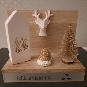 Satiskid 6 Stück Weihnachts Rub On Sticker - Übertragungsaufkleber Für Glas, Holz & Kerzen