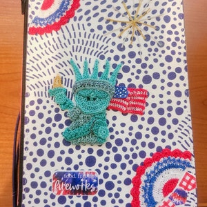 Tapis Crocheté Lady Liberty Statue De La Liberté - Dimensions 20" X 27" (51x69 Cm) - Artisanat New York
