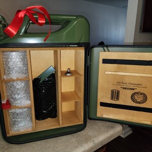 Jerry Can Mn Bar FREE ENGRAVEMENT Ver.3, Three Glasses, Flask LED