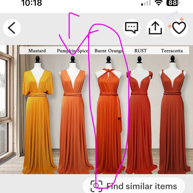 Burnt orange multiway dress sales