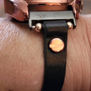 Slim Multi Wrap Apple Watch Leather Bracelet Rustic Brown Etsy