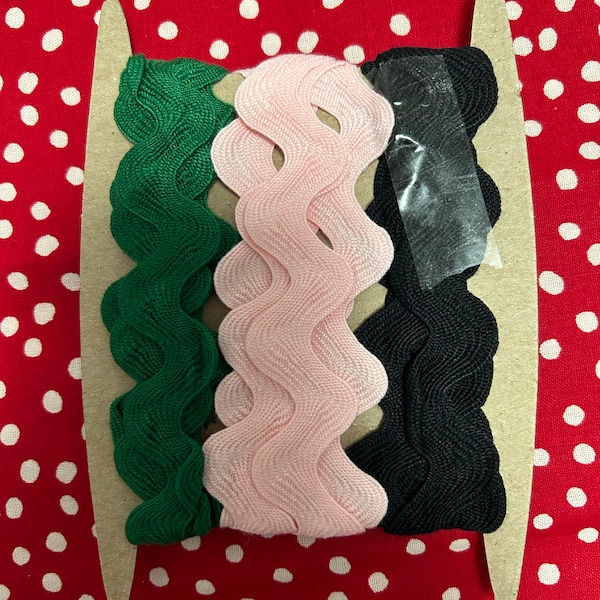Rick Rack in 19 COLORS - 1 Inch Polyester Sewing Trim by the Yard ...