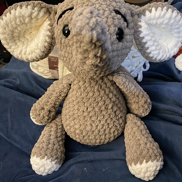 Anne the No Sew Elephant Crochet Pattern / Amigurumi Plushie PDF File ...