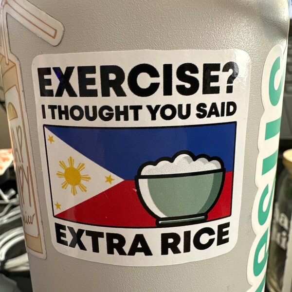 Filipino Asian Food Stickers, Filipina Pinoy American Vinyl Decals ...