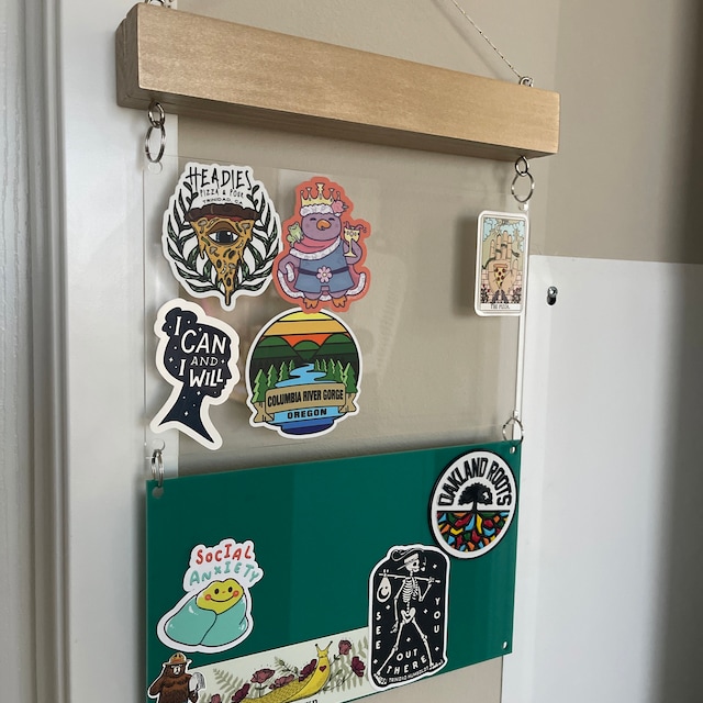 Acrylic Display for Stickers, Sticker Display, Patch Display