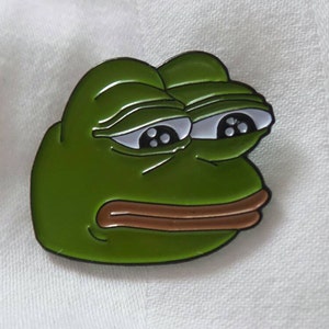 Sad Pepe Rare Pepes Enamel Lapel Pin Brass - Etsy