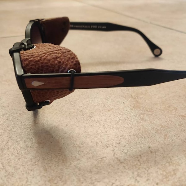 Eyeglass Side Shields Leather