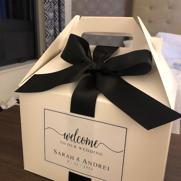 Custom Wedding Welcome Boxes - Hotel Welcome Boxes for Wedding Guests ...