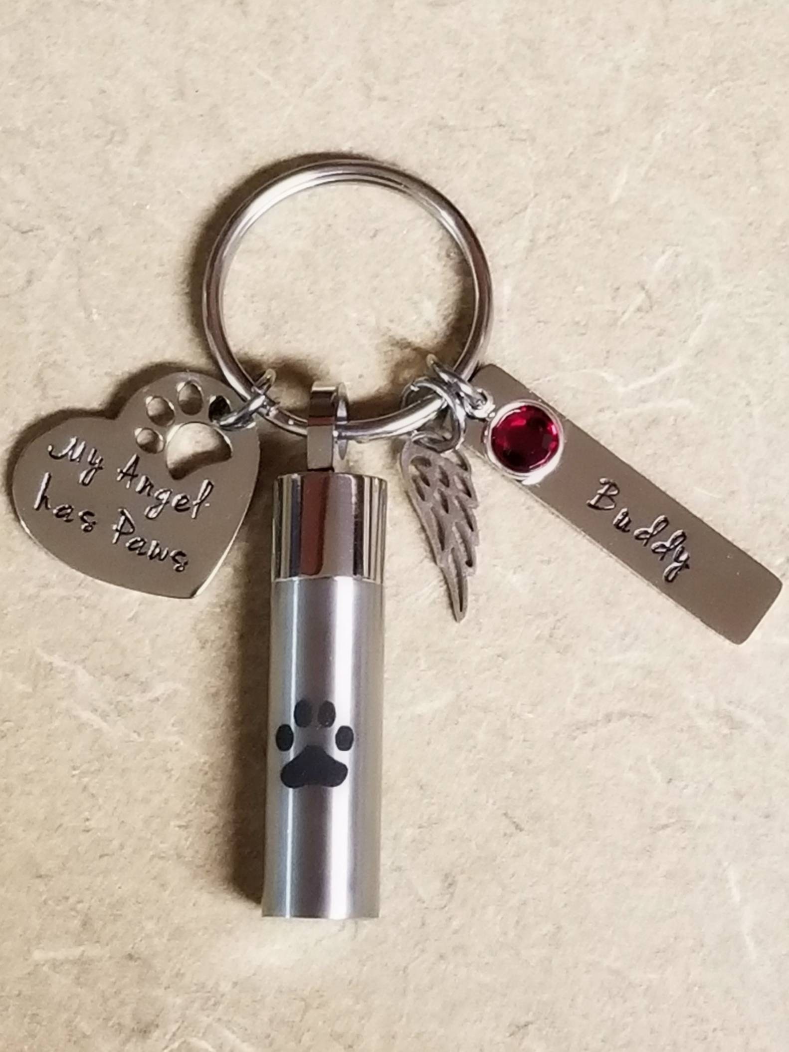 Pet cremation jewelry pet urn ashes Keychain pet memorial Key chain