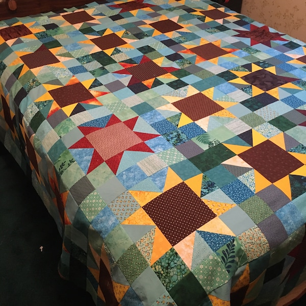 Sunflowers Quilt Pattern PDF by Jen Daly Quilts - Instant Download - Etsy