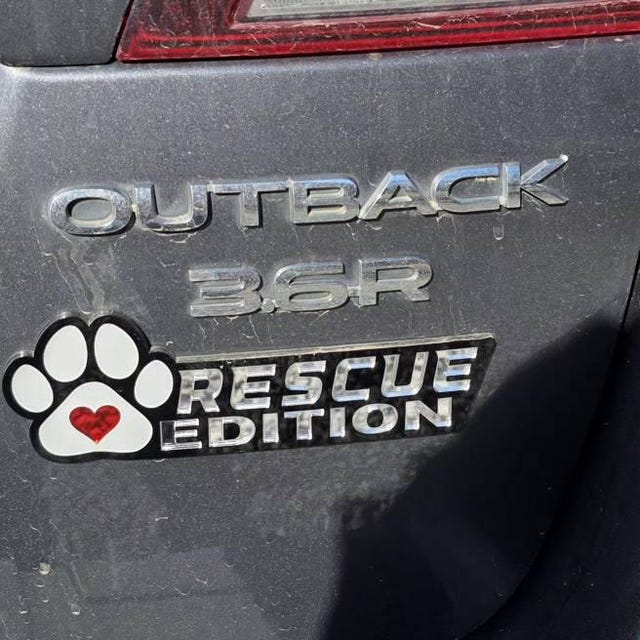 Rescue Rated 4X4 Fender Badge Truck Automotive Dog Cat Emblem Rescue Rated 4X4 Fender Badge Truck Automotive Dog Cat Emblem