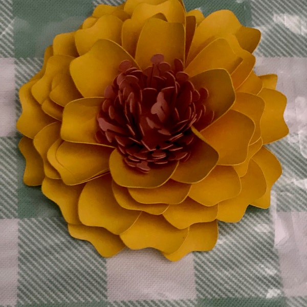 Marigold Paper Flower Templates, Marigold SVG Cut Files and PDF ...