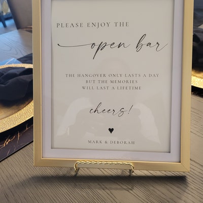 TANYA in Loving Memory Sign for Weddings Welcome Table, DIY Printable ...