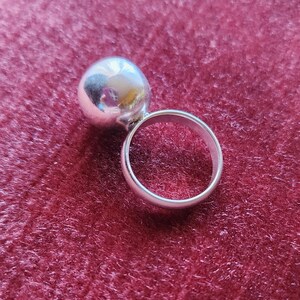 Ball Ring 925 Sterling Silver 925 Sphere Ring Stylish