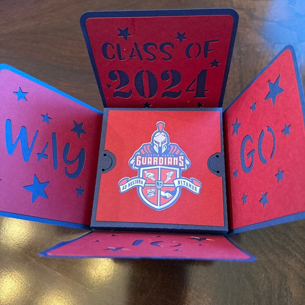 Graduation Hat-exploding Box-gift Card Holder-handmade-3d-celebration ...