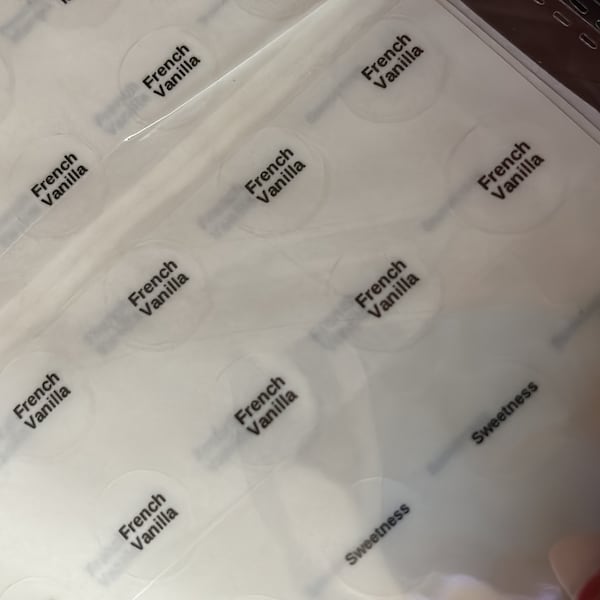 Extra Small Round Stickers for Placing Names of Lip Gloss and Lipsticks ...