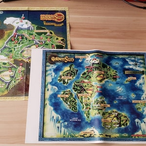 Golden Sun Map GBA Map Golden Sun USA - Etsy Norway